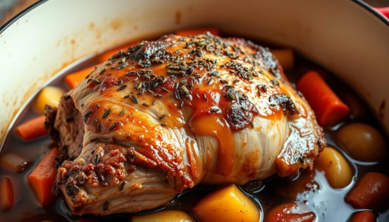 cuisson roti de porc en cocotte