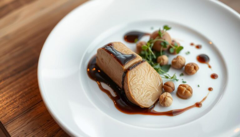 présentation assiette foie gras