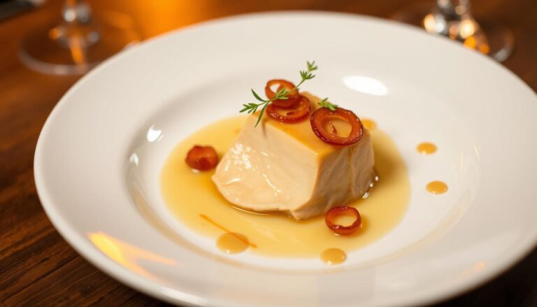presentation foie gras assiette