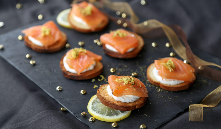 15 Présentations de Foie Gras et Saumon Fumé