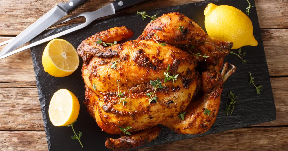 poulet au four température