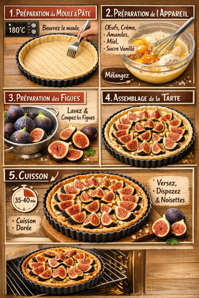 Préparation de la Tarte aux Figues