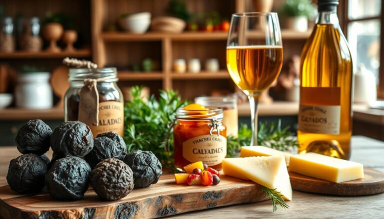 Terroir de saison gourmands (truffe, calva, conserves)