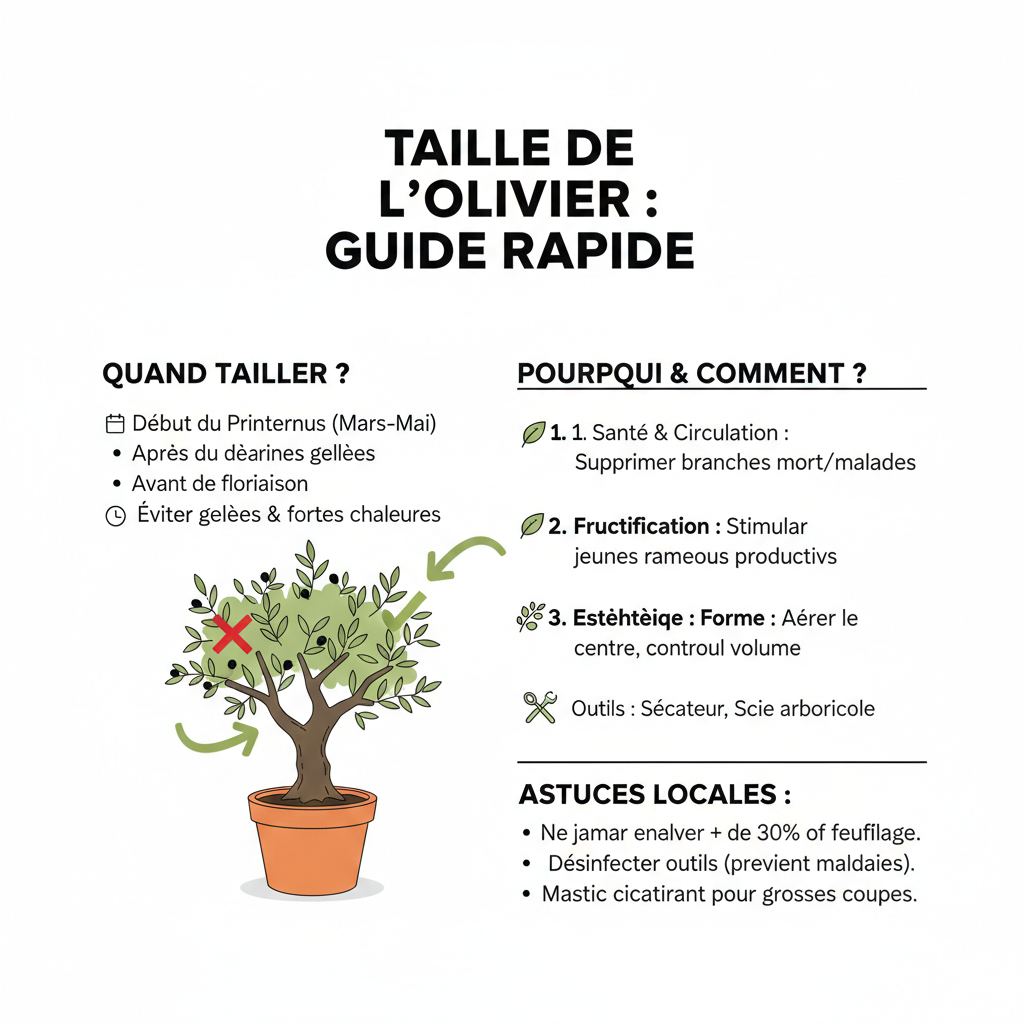 Quand tailler un olivier  Calendrier détaillé selon les régions et variétés