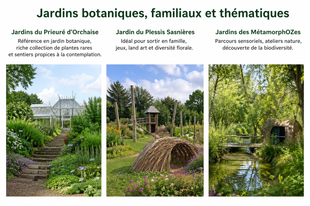 Jardins botaniques, familiaux et thématiques